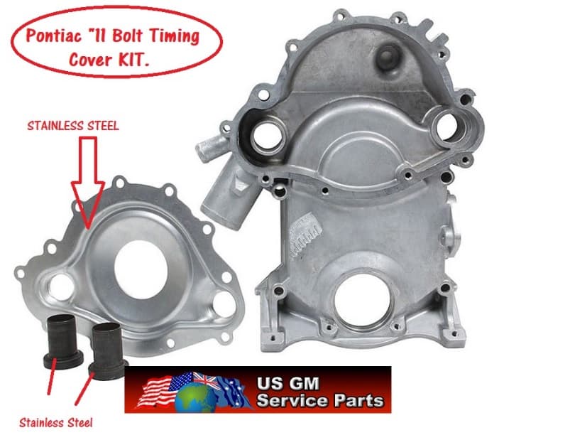 Timing Cover Kit: Pontiac 11 Bolt 69-81 V8